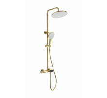Душевая система с термостатом WONZON & WOGHAND, Брашированное золото (WW-B2091-A-BG)