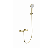 Смеситель для душа с термостатом WONZON & WOGHAND, Брашированное золото (WW-B2063-A-BG)