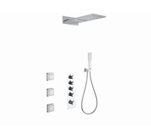 Душевая система с термостатом встраиваемая WONZON & WOGHAND, Хром (WW-D4100-A-CR)