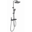 Душевая система с термостатом WONZON & WOGHAND, Черный матовый (WW-B4129-MB)