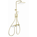 Душевая система с термостатом WONZON & WOGHAND, Брашированное золото (WW-B4161-BG)