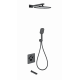 Душевая система с термостатом встраиваемая WONZON & WOGHAND, Черный матовый (WW-B4005-MB)