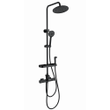 Душевая система с термостатом WONZON & WOGHAND, Черный матовый (WW-C3017-A1-MB)