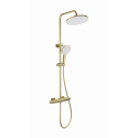 Душевая система с термостатом WONZON & WOGHAND, Брашированное золото (WW-B3045-A-BG)