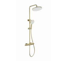 Душевая система с термостатом WONZON & WOGHAND, Брашированное золото (WW-B3045-A-BG)