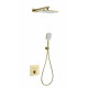Приобрести Душевая система с термостатом встраиваемая WONZON & WOGHAND, Брашированное золото (WW-D2017-B-BG) в магазине сантехники Santeh-Crystal.ru