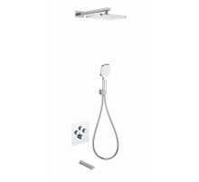 Душевая система с термостатом встраиваемая WONZON & WOGHAND, Хром (WW-B4005-CR)