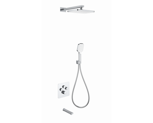 Душевая система с термостатом встраиваемая WONZON & WOGHAND, Хром (WW-B4005-CR)
