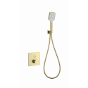 Смеситель для душа с термостатом встраиваемый WONZON & WOGHAND, Брашированное золото (WW-D1017-B-BG)
