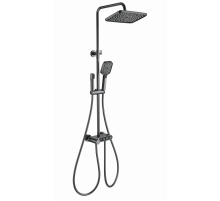 Душевая система с термостатом WONZON & WOGHAND, Темный графит (WW-B3112-BGG)
