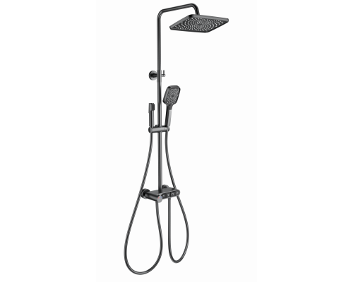 Душевая система с термостатом WONZON & WOGHAND, Темный графит (WW-B3112-BGG)