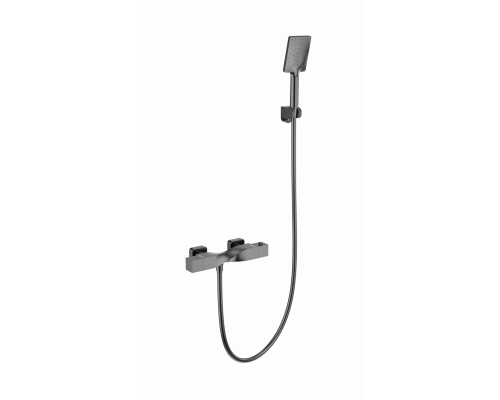 Смеситель для душа с термостатом WONZON & WOGHAND, Темный графит (WW-B2025-A-BGG)