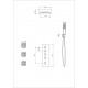 Душевая система с термостатом встраиваемая WONZON & WOGHAND, Хром (WW-D4100-A-CR)
