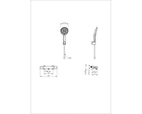 Смеситель для душа с термостатом WONZON & WOGHAND, Белый матовый (WW-B3013-A-MW)