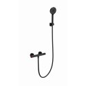 Смеситель для душа с термостатом WONZON & WOGHAND, Черный матовый (WW-B2063-A-MB)