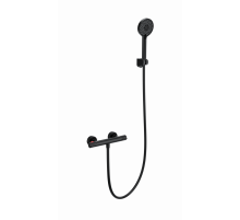 Смеситель для душа с термостатом WONZON & WOGHAND, Черный матовый (WW-B2063-A-MB)