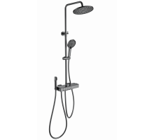 Душевая система с термостатом WONZON & WOGHAND, Темный графит (WW-B3580-BGG)