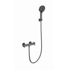 Смеситель для душа с термостатом WONZON & WOGHAND, Темный графит (WW-B2048-A-BGG)