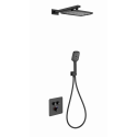 Душевая система с термостатом встраиваемая WONZON & WOGHAND, Черный матовый (WW-B4003-MB)