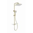 Душевая система с термостатом WONZON & WOGHAND ThermoKlick, Брашированное золото (WW-B3098-A- BG)