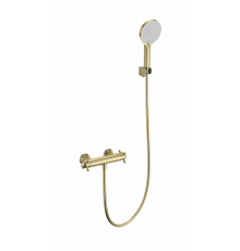 Смеситель для душа с термостатом WONZON & WOGHAND, Брашированное золото (WW-B2048-A-BG)