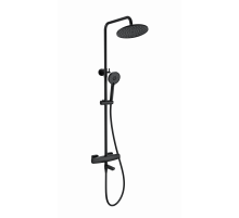 Душевая система с термостатом WONZON & WOGHAND, Черный матовый (WW-B3035-A3-MB)