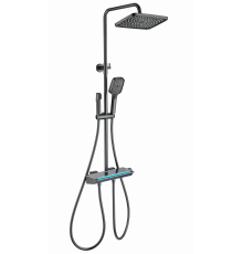 Душевая система с термостатом WONZON & WOGHAND, Темный графит (WW-B4174-BGG)
