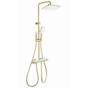Душевая система с термостатом WONZON & WOGHAND, Брашированное золото (WW-B4174-BG)
