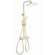 Душевая система с термостатом WONZON & WOGHAND, Брашированное золото (WW-B4174-BG)