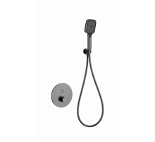 Смеситель для душа с термостатом встраиваемый WONZON & WOGHAND, Темный графит (WW-D1017-A-BGG)