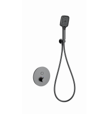 Смеситель для душа с термостатом встраиваемый WONZON & WOGHAND, Темный графит (WW-D1017-A-BGG)