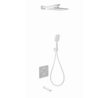 Душевая система с термостатом встраиваемая WONZON & WOGHAND, Белый матовый (WW-B4005-MW)