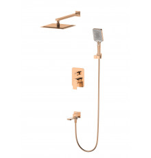 Душевая система встраиваемая WONZON & WOGHAND DIAMOND, Брашированное розовое золото (WW-88939011-BRG)
