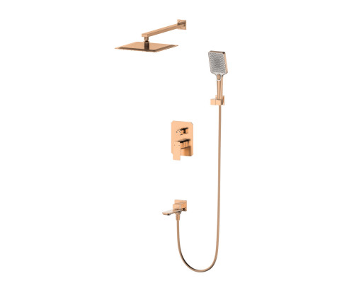 Душевая система встраиваемая WONZON & WOGHAND DIAMOND, Брашированное розовое золото (WW-88939011-BRG)
