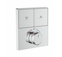 Термостатическая панель смесителя встраиваемая на 2 потребителя WONZON & WOGHAND, Хром (WW-INF362A-CR)