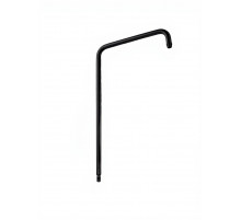 Удлиненная круглая трубка для душевых систем WONZON & WOGHAND, Черный матовый (WW-LY002-MB)