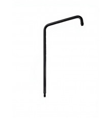 Удлиненная круглая трубка для душевых систем WONZON & WOGHAND, Черный матовый (WW-LY002-MB)