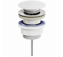 Донный клапан для раковины WONZON & WOGHAND, Белый матовый (WW-SS07-MW)