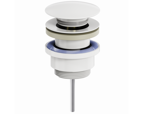 Донный клапан для раковины WONZON & WOGHAND, Белый матовый (WW-SS07-MW)