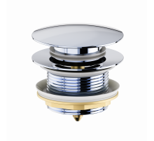 Донный клапан для ванны WONZON & WOGHAND, Хром (WW-SS105-CR)