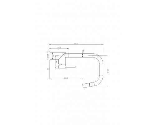 Смеситель для кухни WONZON & WOGHAND, Темный графит (WW-6018-BGG)