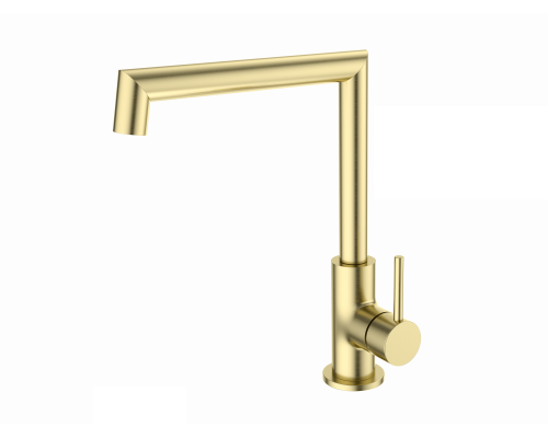 Смеситель для кухни WONZON & WOGHAND, Брашированное золото (WW-L1005-BG)