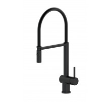 Смеситель для кухни с гибким изливом WONZON & WOGHAND, Черный матовый (WW-88438003-MB)