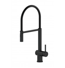 Смеситель для кухни с гибким изливом WONZON & WOGHAND, Черный матовый (WW-88438003-MB)