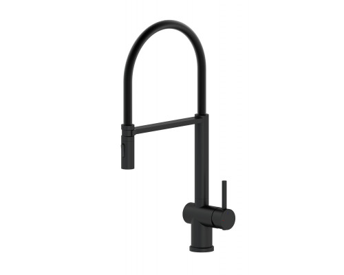 Приобрести Смеситель для кухни с гибким изливом WONZON & WOGHAND, Черный матовый (WW-88438003-MB) в магазине сантехники Santeh-Crystal.ru