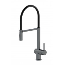 Смеситель для кухни с гибким изливом WONZON & WOGHAND, Темный графит (WW-88438003-BGM)