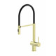 Купить Смеситель для кухни с гибким изливом WONZON & WOGHAND, Брашированное золото (WW-88438003-BG) в магазине сантехники Santeh-Crystal.ru