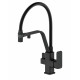 Купить Смеситель для кухни с гибким изливом и подключением фильтра WONZON & WOGHAND, Черный матовый (WW-88458013-MB) в магазине сантехники Santeh-Crystal.ru