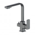 Смеситель для кухни с подключением фильтра WONZON & WOGHAND, Темный графит (WW-88458004-BGM)
