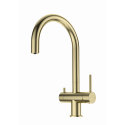 Смеситель для кухни c подключением фильтра WONZON & WOGHAND, Брашированное золото (WW-3211-BG)